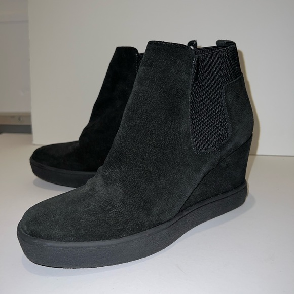 Aquatalia Claire Waterproof Wedge Bootie Suede